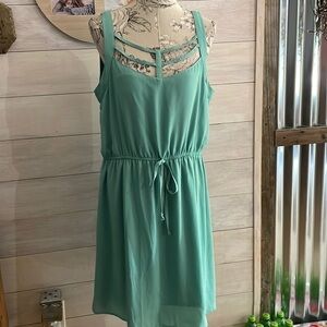ZENOBIA Green Dress XXXL